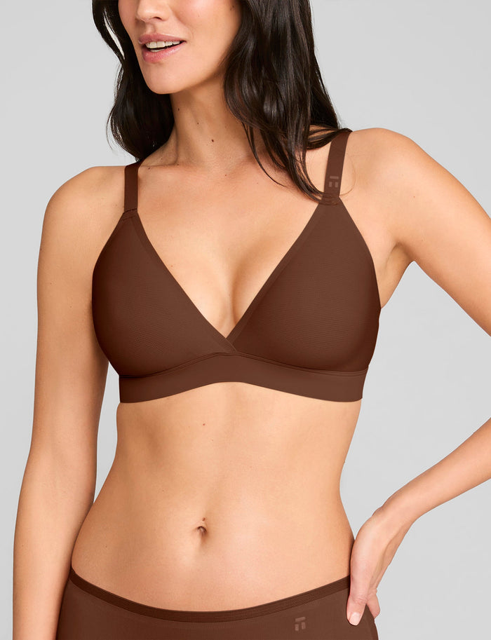 Air Triangle Bralette::Walnut