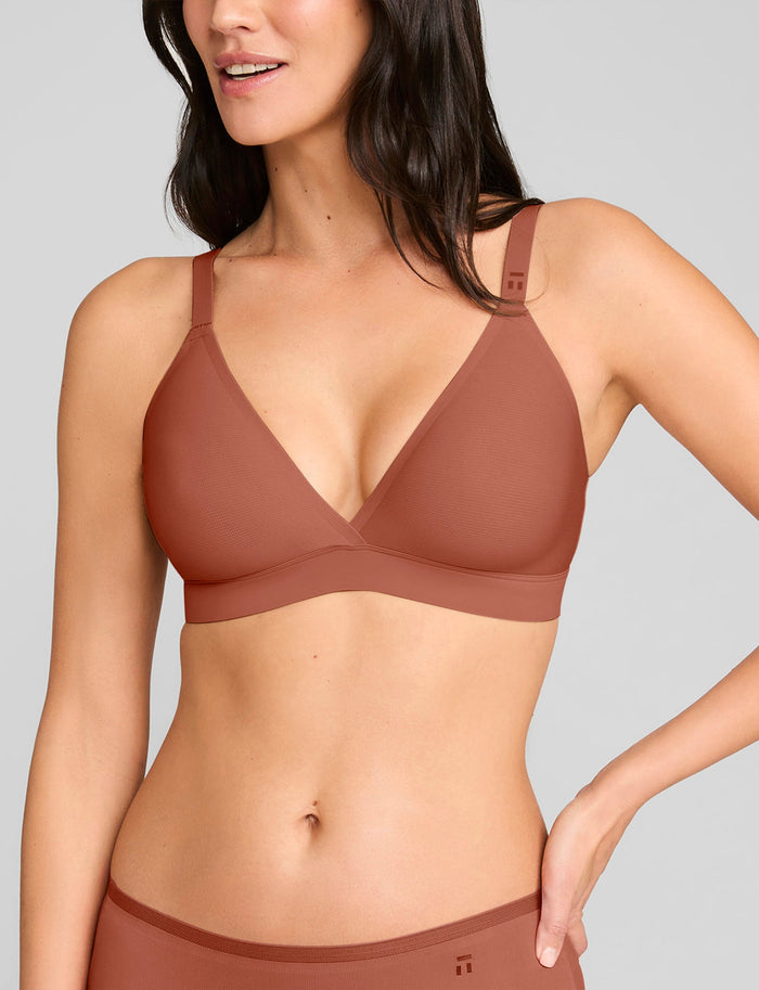 Air Triangle Bralette::Terracotta