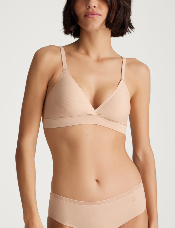 Air Triangle Bralette::Rugby Tan