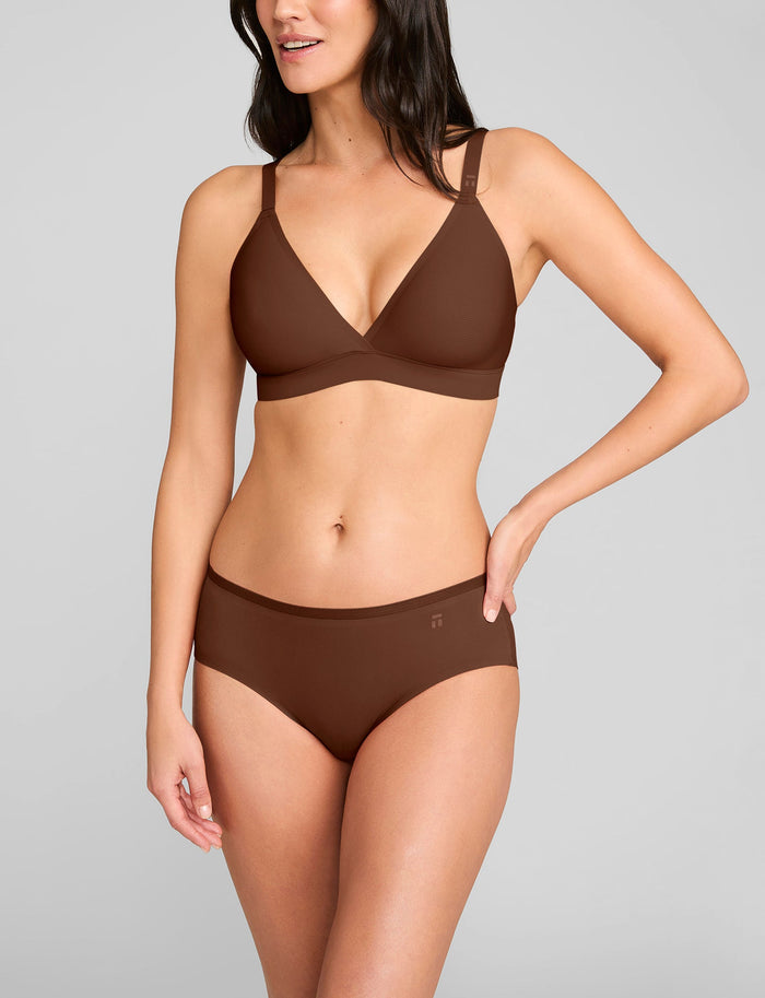 Air Triangle Bralette::Walnut