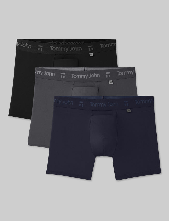 Air Trunk 4" (3-Pack)::Black/Blue/Gray