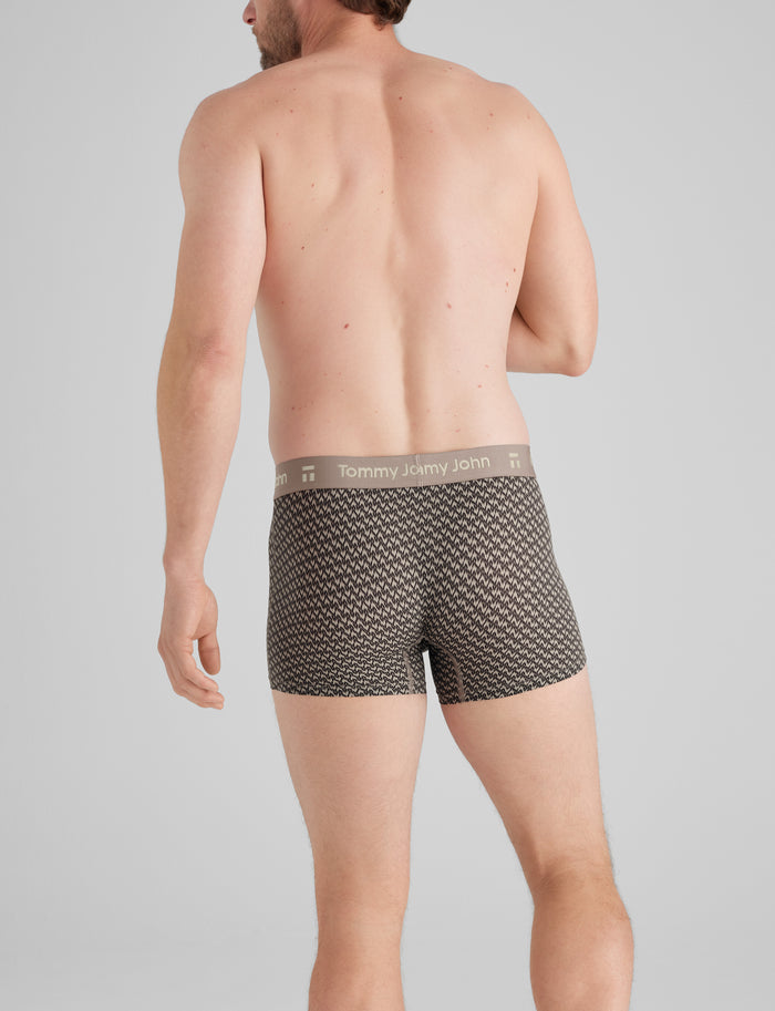 Air Trunk 4" (6-Pack)::Black/Falcon Stockinette/Laurel Oak