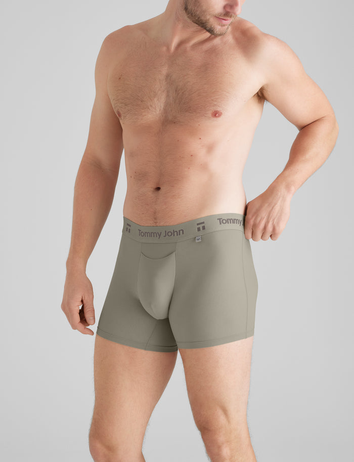 Air Trunk 4" (6-Pack)::Black/Falcon Stockinette/Laurel Oak
