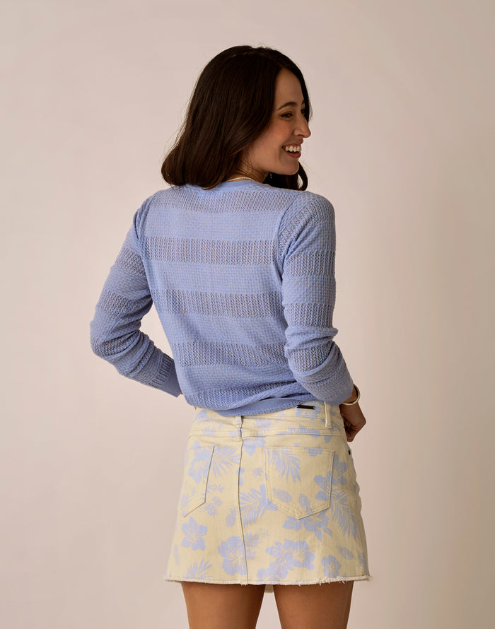 Amara Pointelle Sweater: Kentucky