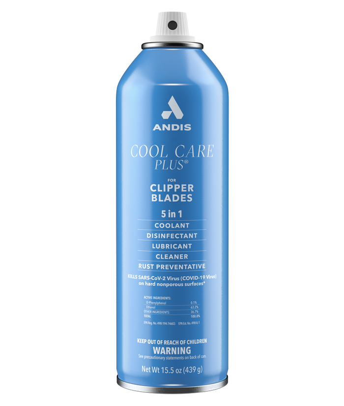 Andis 12750 Cool Care Plus 5-in-1 Clipper Spray, 15.5 oz Can