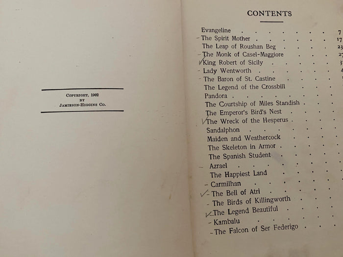 Antique Book, Tales from Longfellow at Duckwells