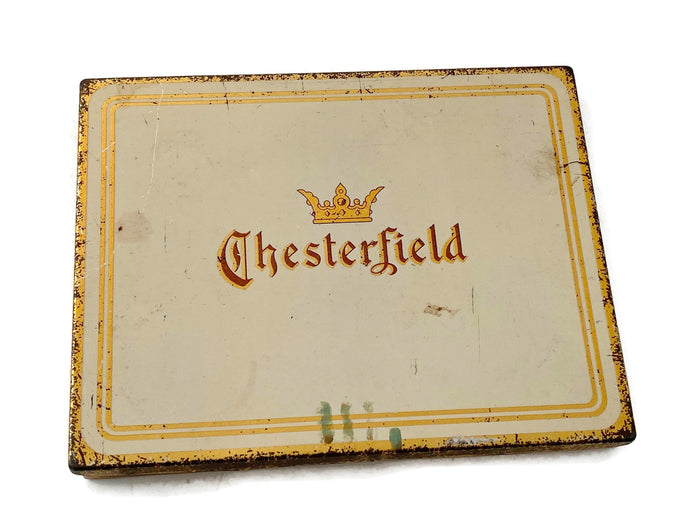 Antique Chesterfield Tobacco Cigarette Tin at Duckwells