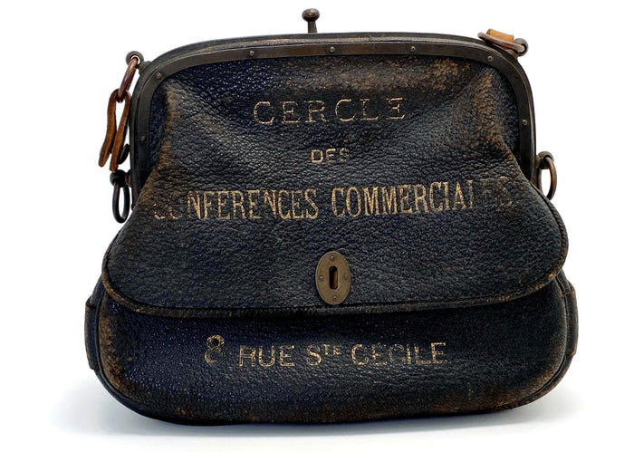 Antique French Commercial Bag, Parisian Advertising at Duckwells