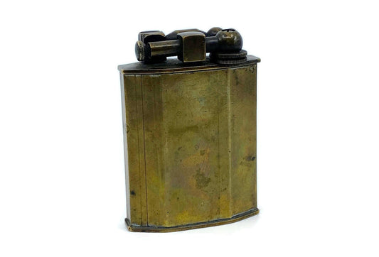 Antique French Lighter, Large Brass Marked Ministere Des Finances at Duckwells