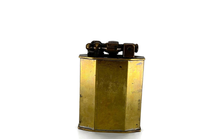 Antique French Lighter, Large Brass Marked Ministere Des Finances at Duckwells