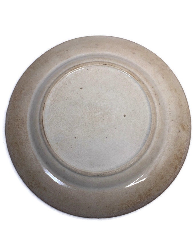 Antique Frolics of Youth Child's Alphabet Plate at Duckwells