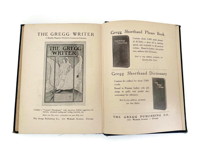 Antique Gregg Shorthand Book 1906 Edition at Duckwells