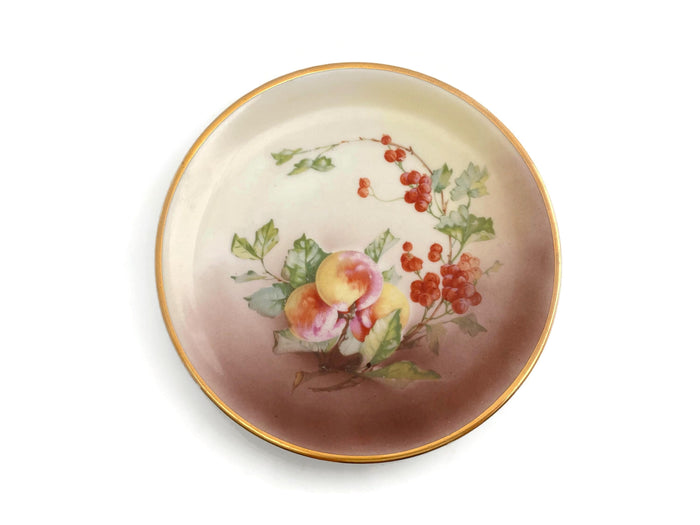 Antique Peaches and Berries Plate By C.T. Altwasser, Germany at Duckwells