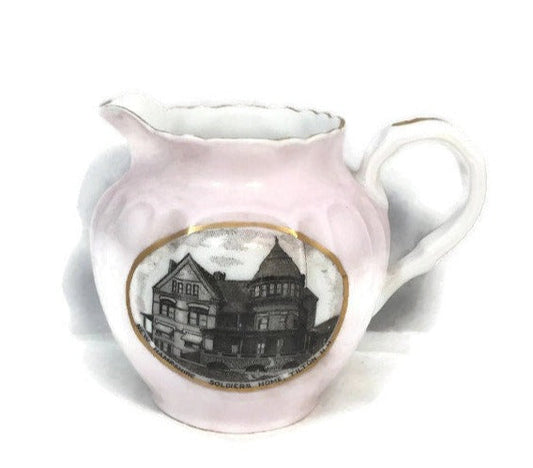 Antique Tilton New Hampshire Soldiers Home Creamer at Duckwells
