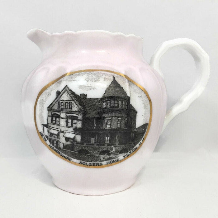 Antique Tilton New Hampshire Soldiers Home Creamer at Duckwells