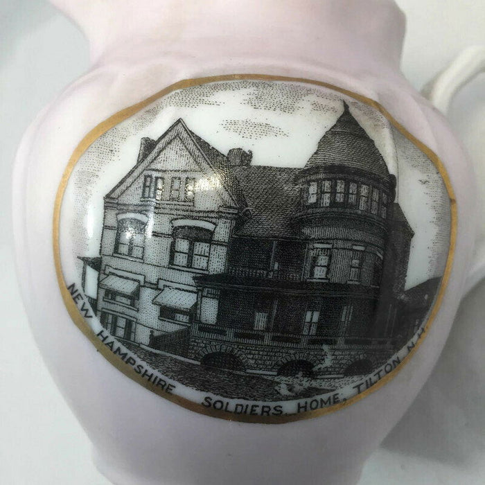 Antique Tilton New Hampshire Soldiers Home Creamer at Duckwells