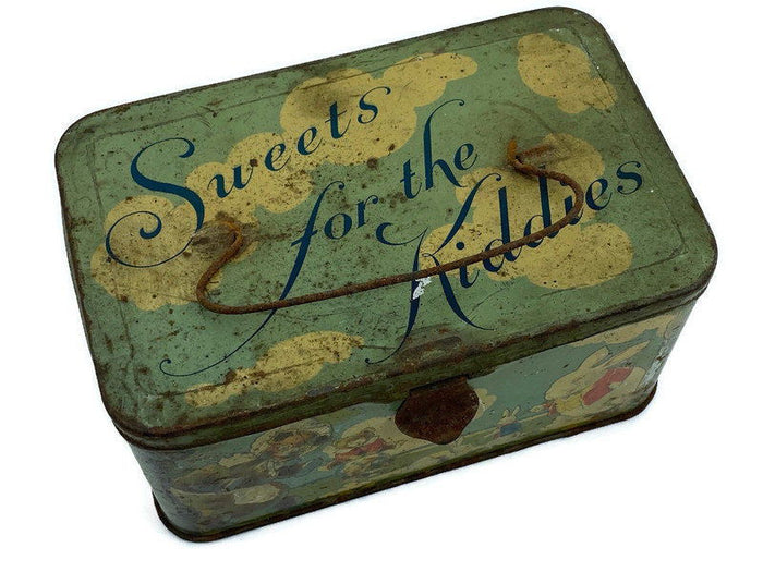 Antique Tin Litho Sweets for the Kiddies at Duckwells