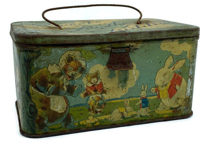 Antique Tin Litho Sweets for the Kiddies at Duckwells