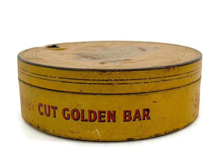 Antique Tobacco Tin Will's Cut Golden Bar at Duckwells