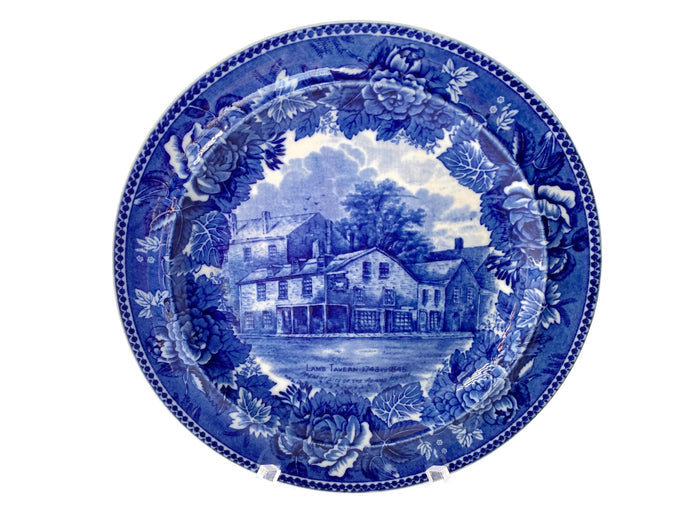 Antique Wedgwood Boston Lamb Tavern Plate at Duckwells