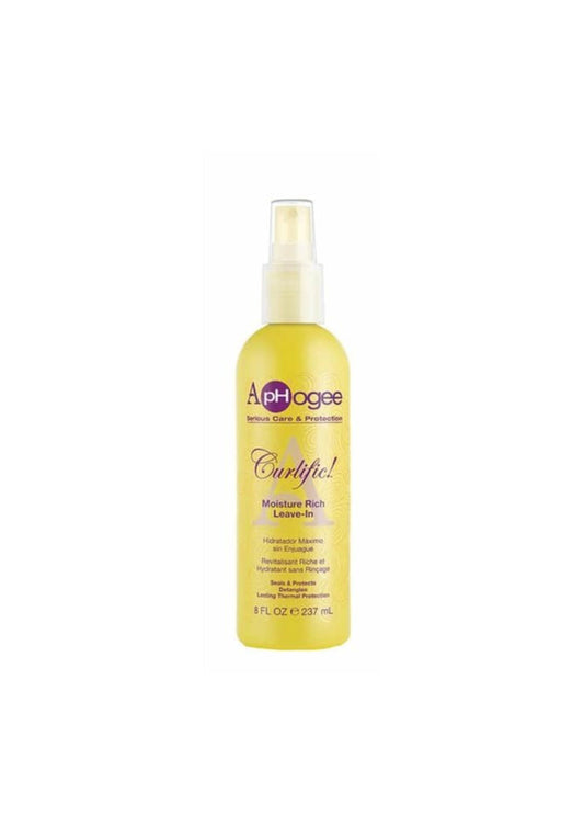 ApHogee Curlific Moisture Rich Leave-In 237 ml – Intense Hydratatie voor Zachte, Pluisvrije Krullen