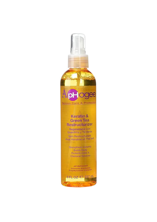 ApHogee Keratin & Green Tea Reconstructurizer 237 ml – Versterkt Zwak Haar en Voorkomt Haarbreuk