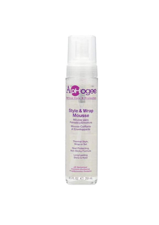 ApHogee Style & Wrap Mousse 251ml – Lichte Hold en Sneldrogende Styling voor Glad en Veerkrachtig Haar
