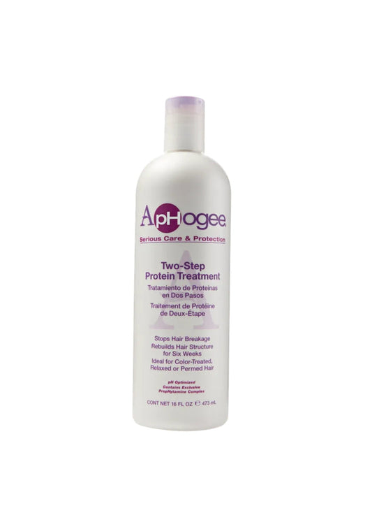 Aphogee Two-Step Protein Treatment 473ml – Intens Herstel voor Ernstig Beschadigd Haar