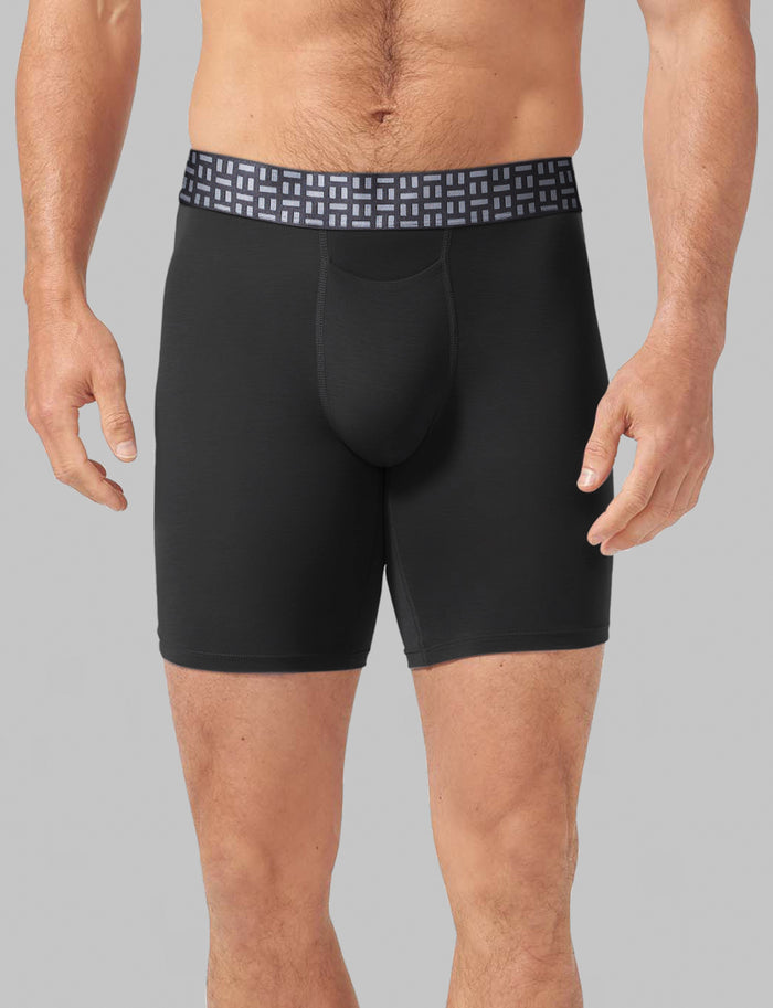 Apollo Boxer Brief 8"::Black