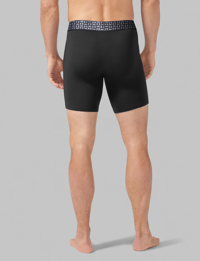 Apollo Boxer Brief 8"::Black