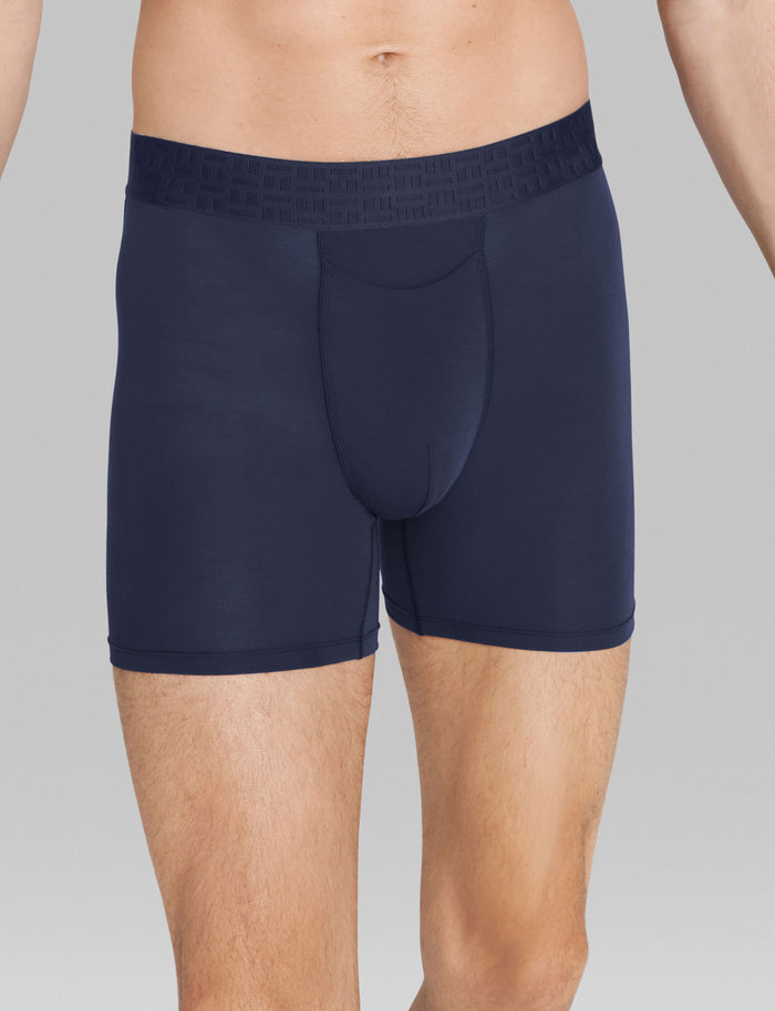 Apollo Mid-Length Boxer Brief 6"::Navy Blazer