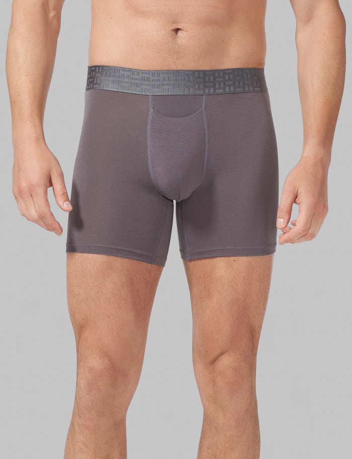 Apollo Mid-Length Boxer Brief 6"::Quiet Shade