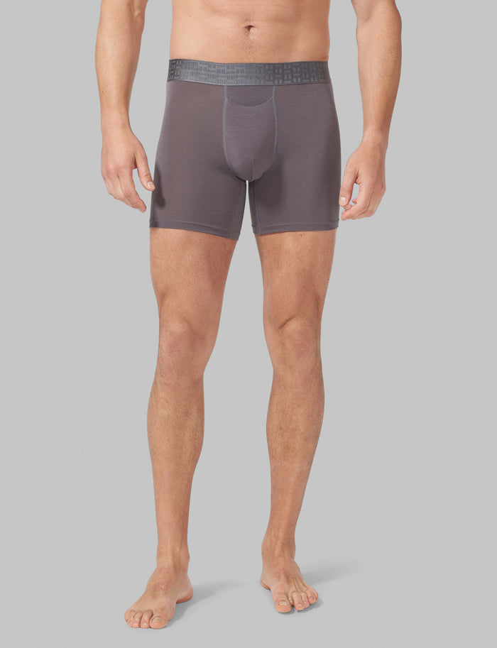 Apollo Mid-Length Boxer Brief 6"::Quiet Shade