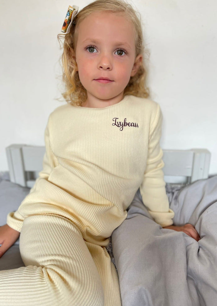 Apricot Ribbed Tracksuit