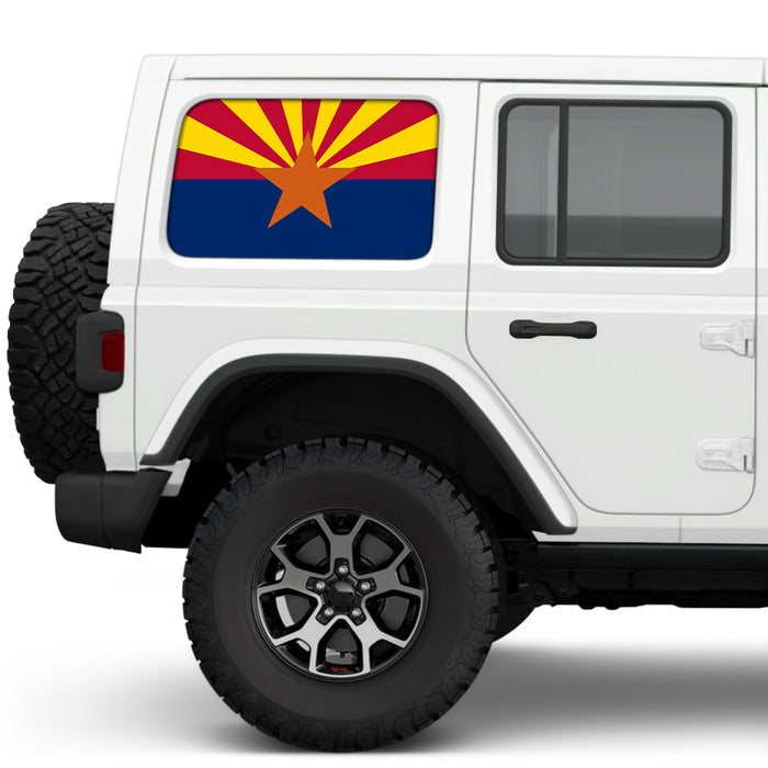 Arizona State Flag Side Windows Printed Vinyl Decal