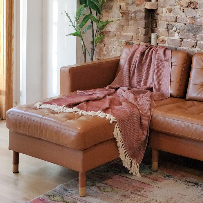 Artisanal Handwoven Cotton Throw Blanket