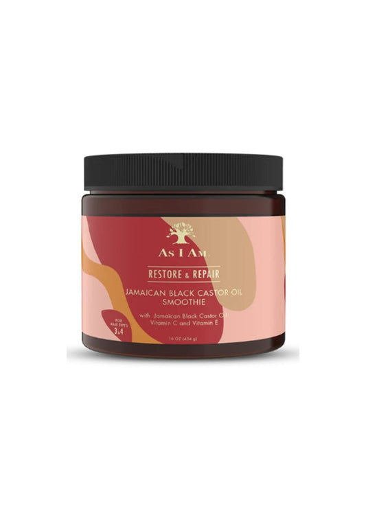 As I Am Jamaican Black Castor Oil Smoothie 454 g – Voedende Haarcrème voor Glans en Zacht Haar
