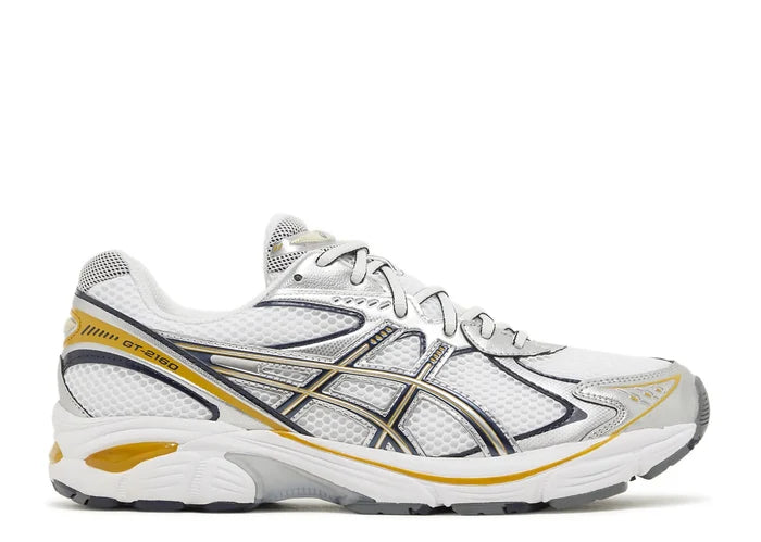 ASICS GT-2160 in the White/Pure Silver Yellow