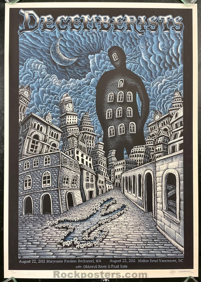AUCTION - Decemberists - Redmond/Vancouver '11 - Emek - Artist Edition - Near Mint Minus