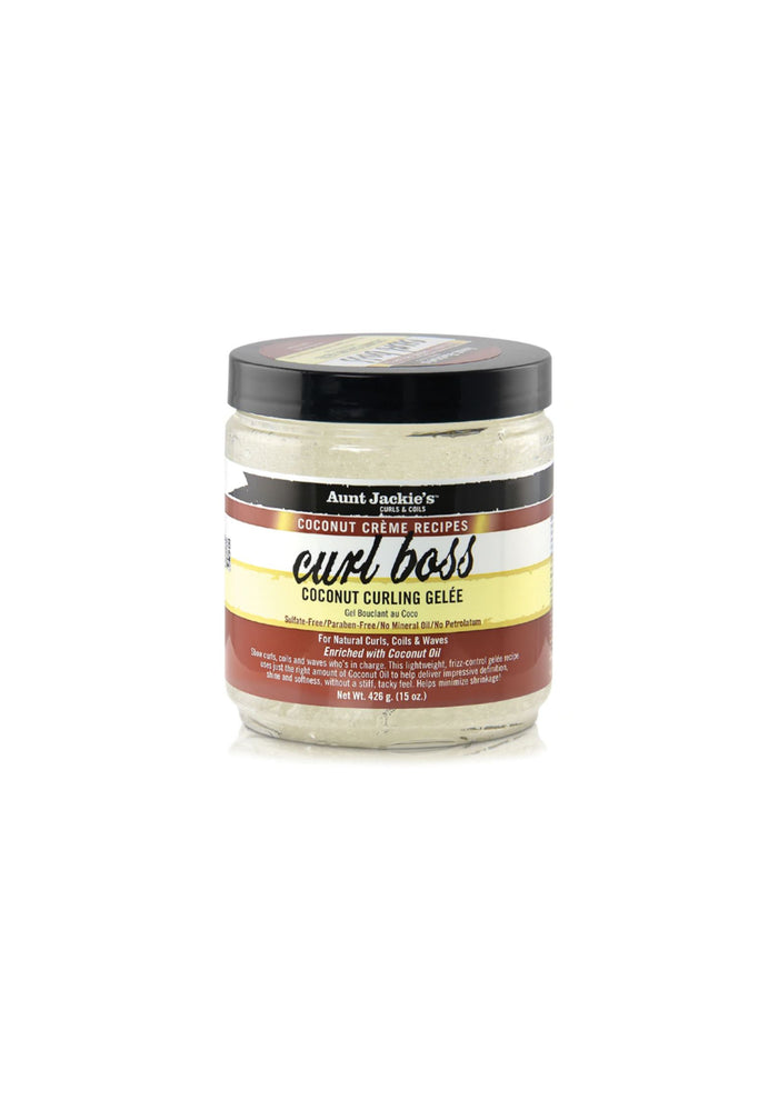 Aunt Jackie's Coconut Creme Curl Boss Coconut Curling Gelee 426 g – Definiërende Krulgeleé met Kokos