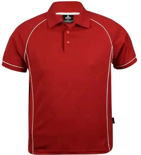 Aussie Pacific Men's Endeavour Polo Shirt 1310 Casual Wear Aussie Pacific S Red/White