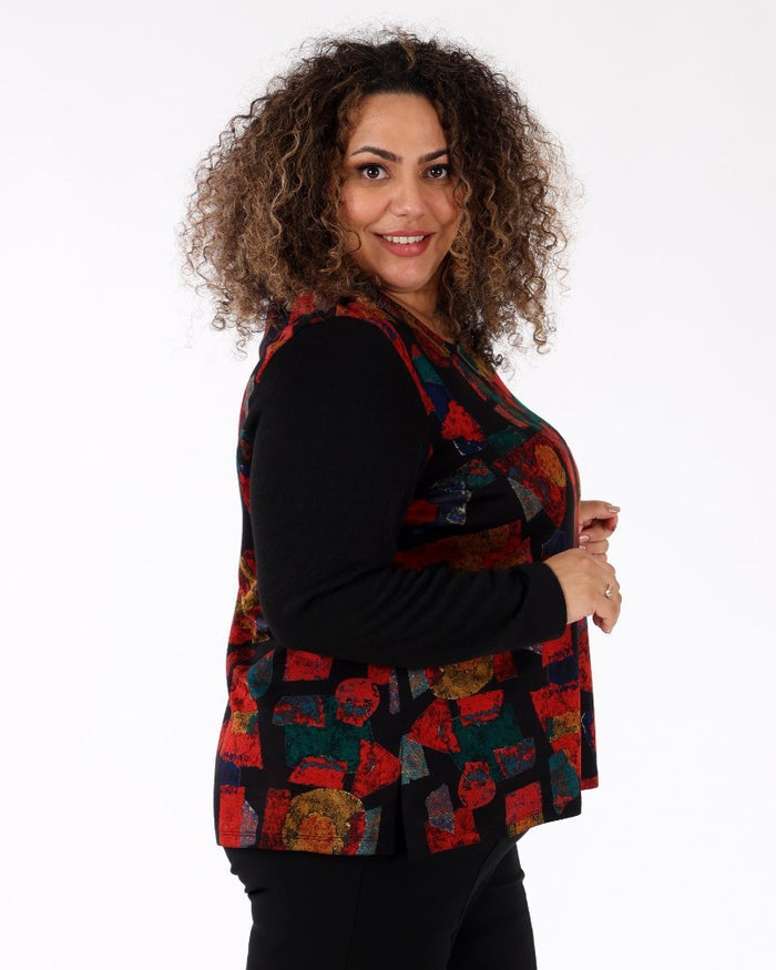 Autumn Geometry Tunic - Michael Tyler
