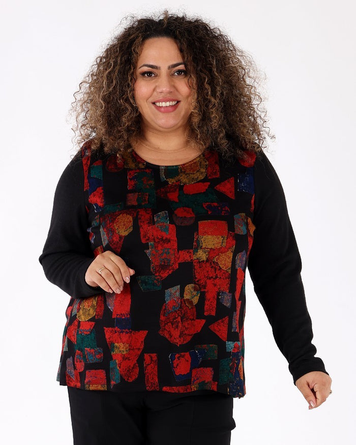 Autumn Geometry Tunic - Michael Tyler