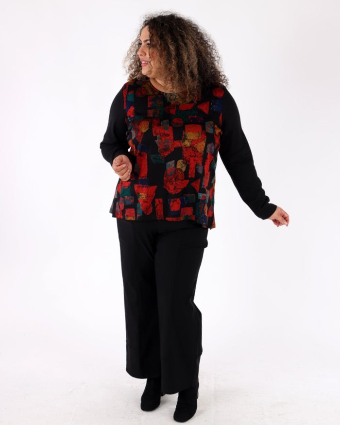Autumn Geometry Tunic - Michael Tyler