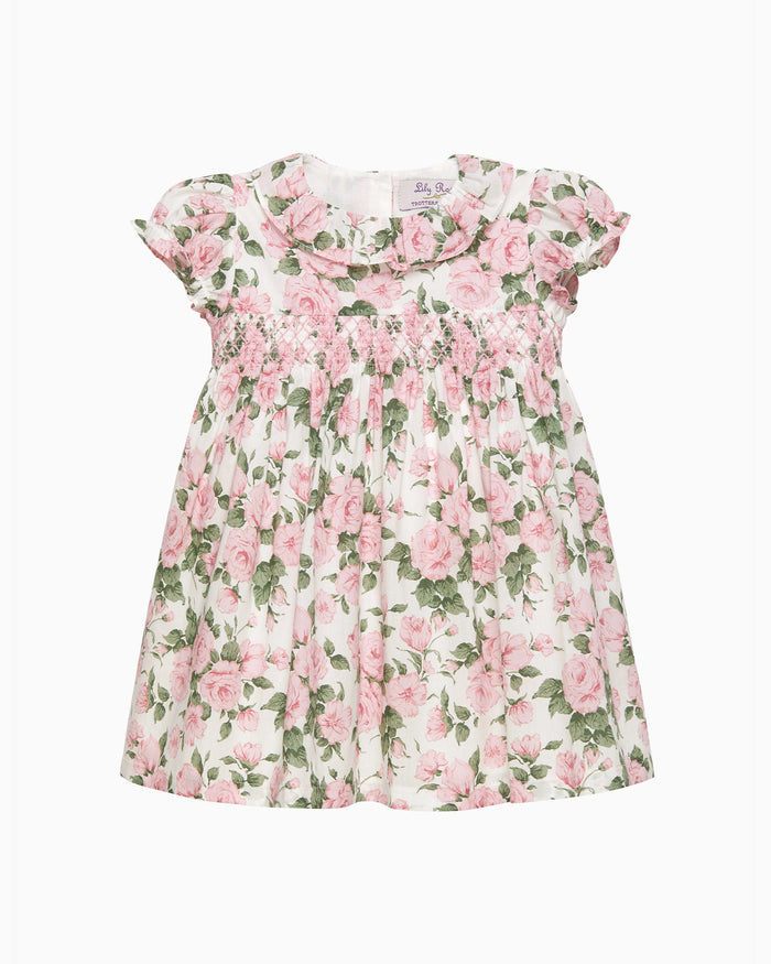 Lily Rose Dress Baby Carline Smocked Dress
