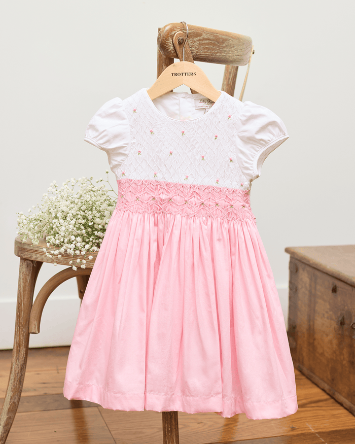 Lily Rose Dress Baby Rose Hand Smocked Dress in Pink