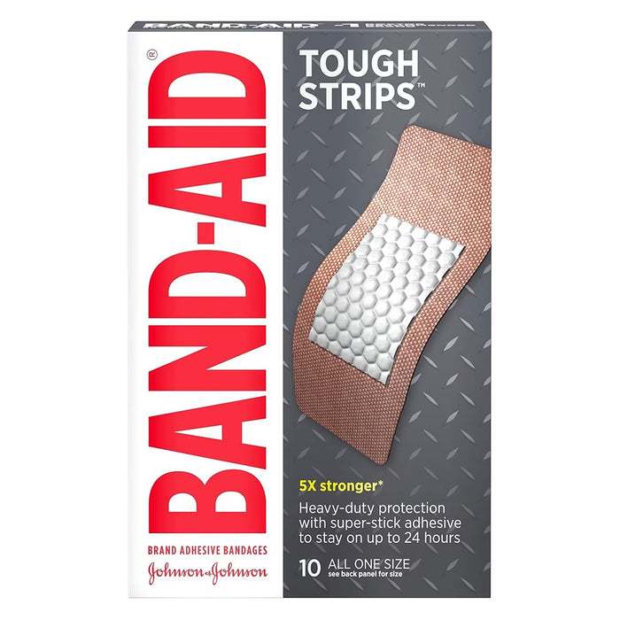 Band-Aid Tough Strips XL Bandages - 10 Ct - 24 Pack