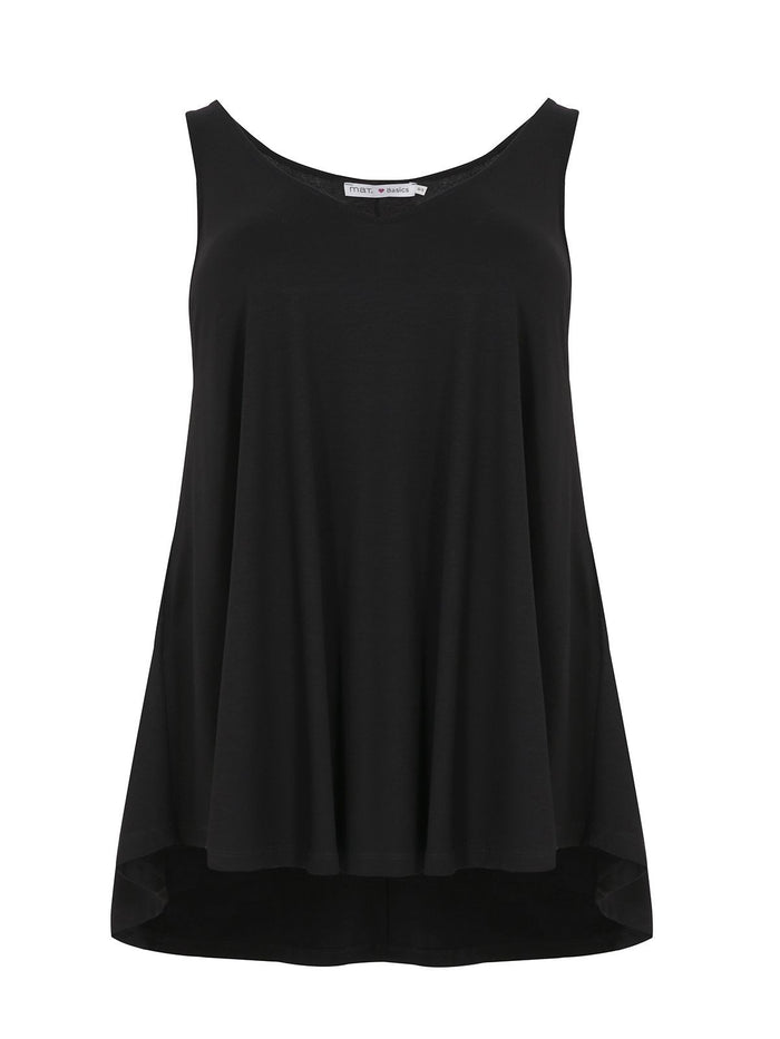 Basic black tank top - Mat