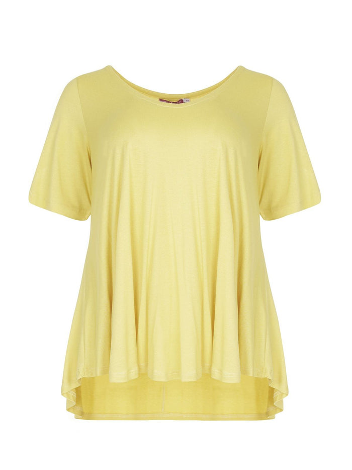 Basic curve hem yellow top - Mat