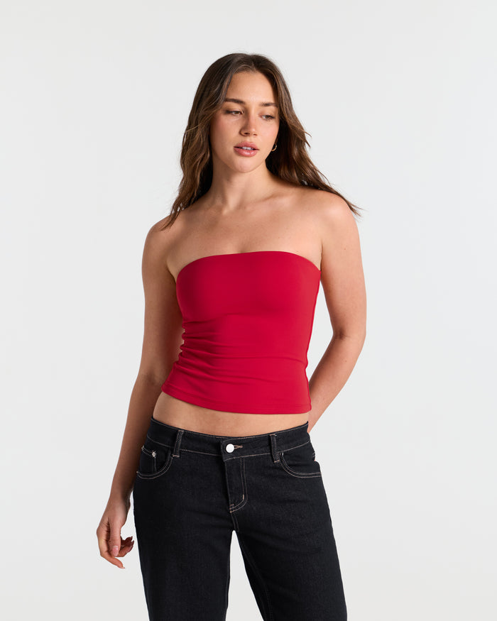 Basic Double Layer Bandeau Top